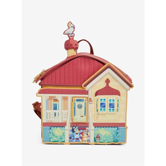Bluey Heeler House Figural Mini Backpack